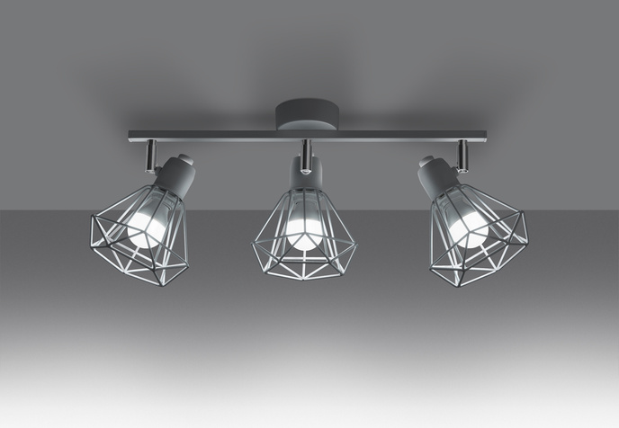 Plafond ARTEMIS 3 vit + 3x LED-lampa E14 3000K varm 7,5W 620lm