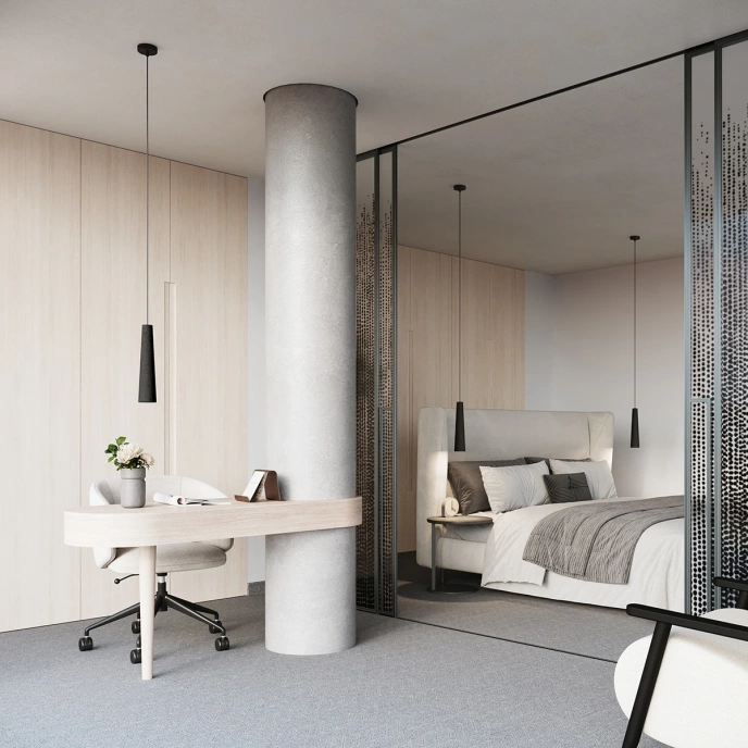 Pendellampa ELECTRA svart betong