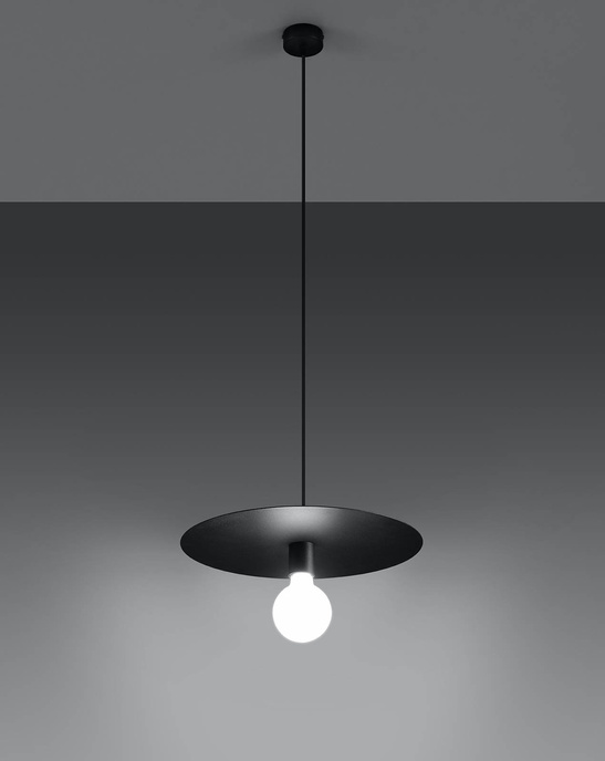 FLAVIO taklampa svart + 1x LED-lampa E27 4000K Cold 7,5W 650lm