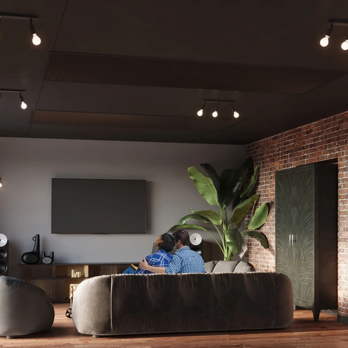 Plafond FORNES 3 svart