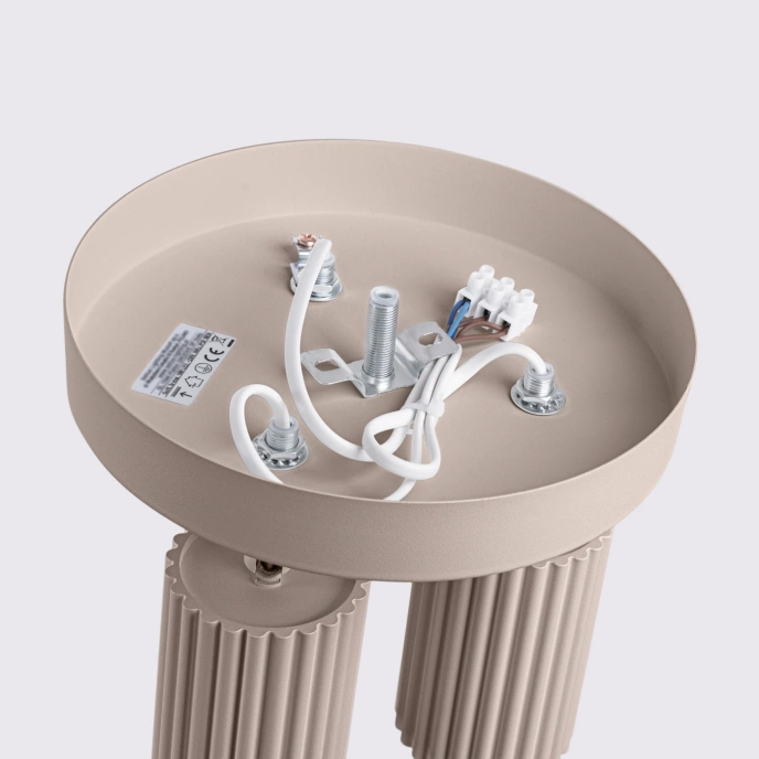 Taklampa KARBON 3P taupe