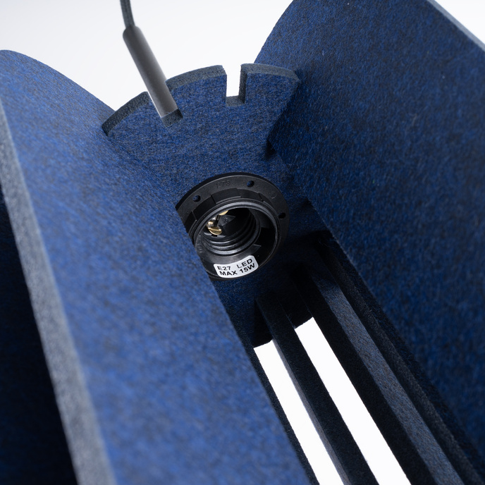 Pendellampa MULA 27 marinblå