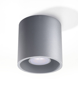 Plafond ORBIS 1 grå + 1x LED-lampa GU-10 4000K Cold 7W 630lm