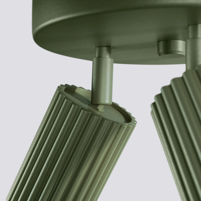 Plafond KARBON 3P olivgrön