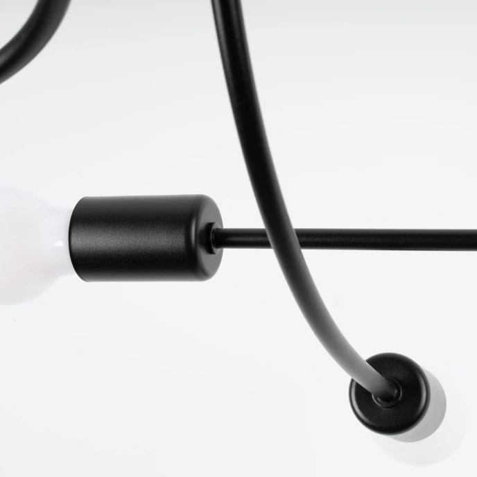 Ljuskrona LEVAR 6 svart