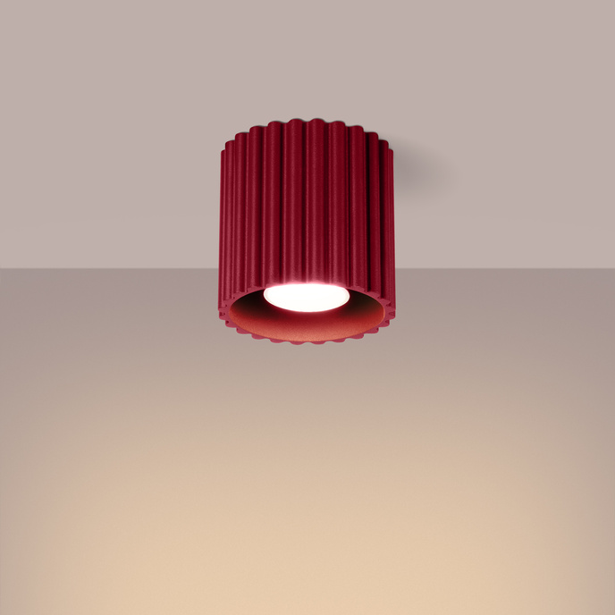 Taklampa AURA 1 burgundy GU10