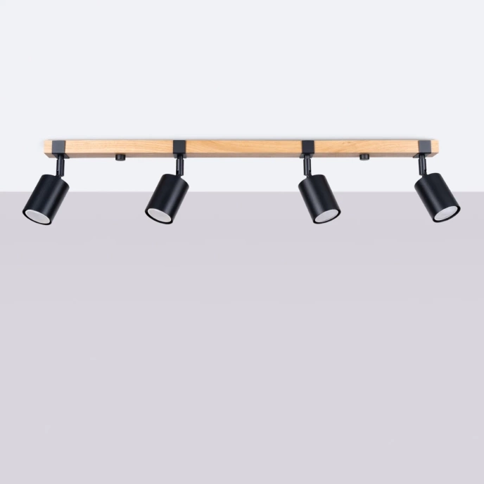 Taklampa FAGER 4L svart