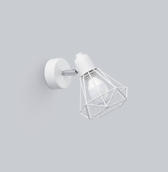 Vägglampa ARTEMIS 1 vit + 1x LED-lampa E14 3000K varm 7,5W 620lm