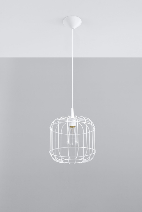 CELTA taklampa vit + 1x LED-lampa E27 3000K varm 7,5W 620lm