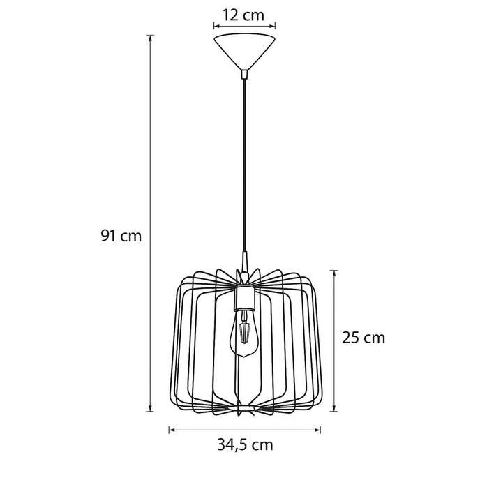 Pendellampa SKAAR svart