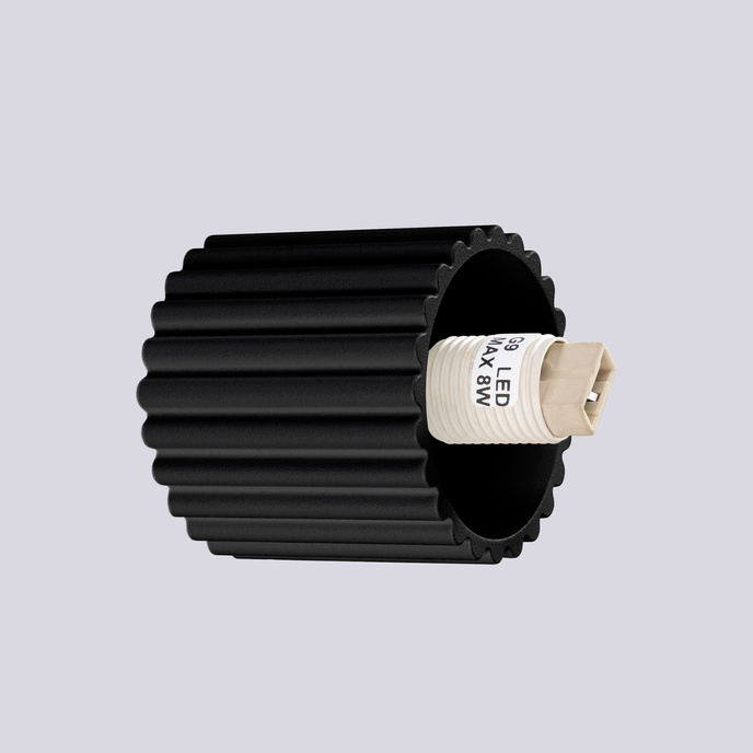 Vägglampa HALO svart IP44