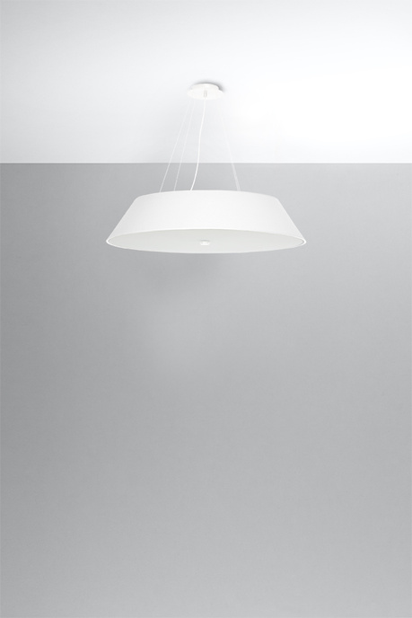 Ljuskrona VEGA 70 vit + 5 x LED-lampa E27 4000K Kall 7,5W 650lm