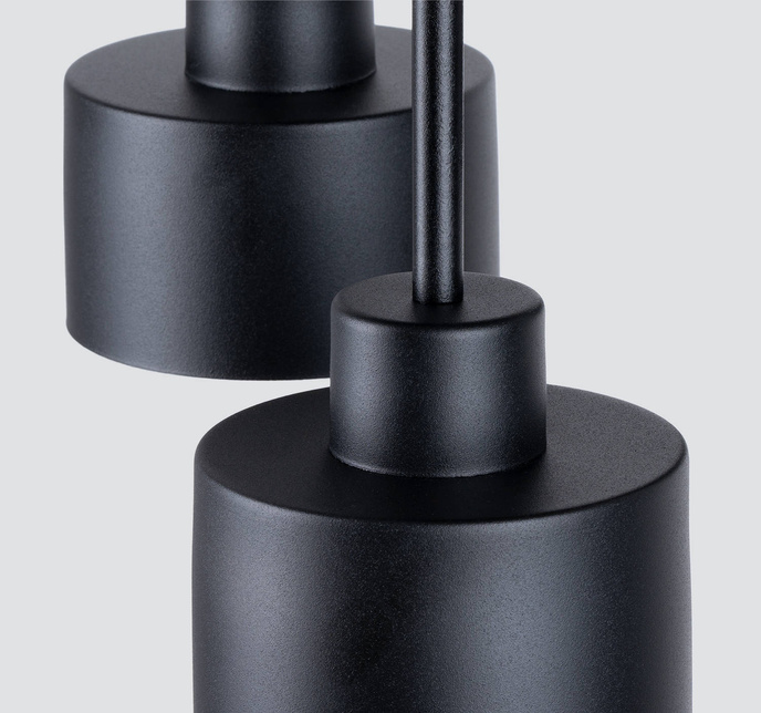 Plafond SAVAR 3 svart + 3x LED-lampa E27 4000K kall 7,5W 690lm