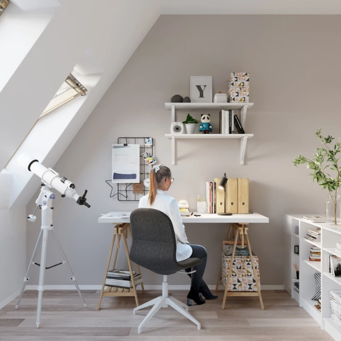 Bordslampa RING svart