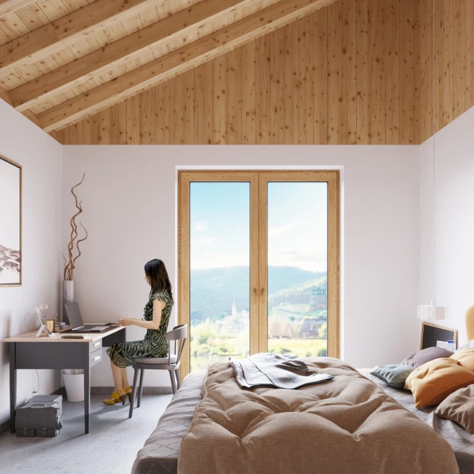 Bordslampa INCLINE vit