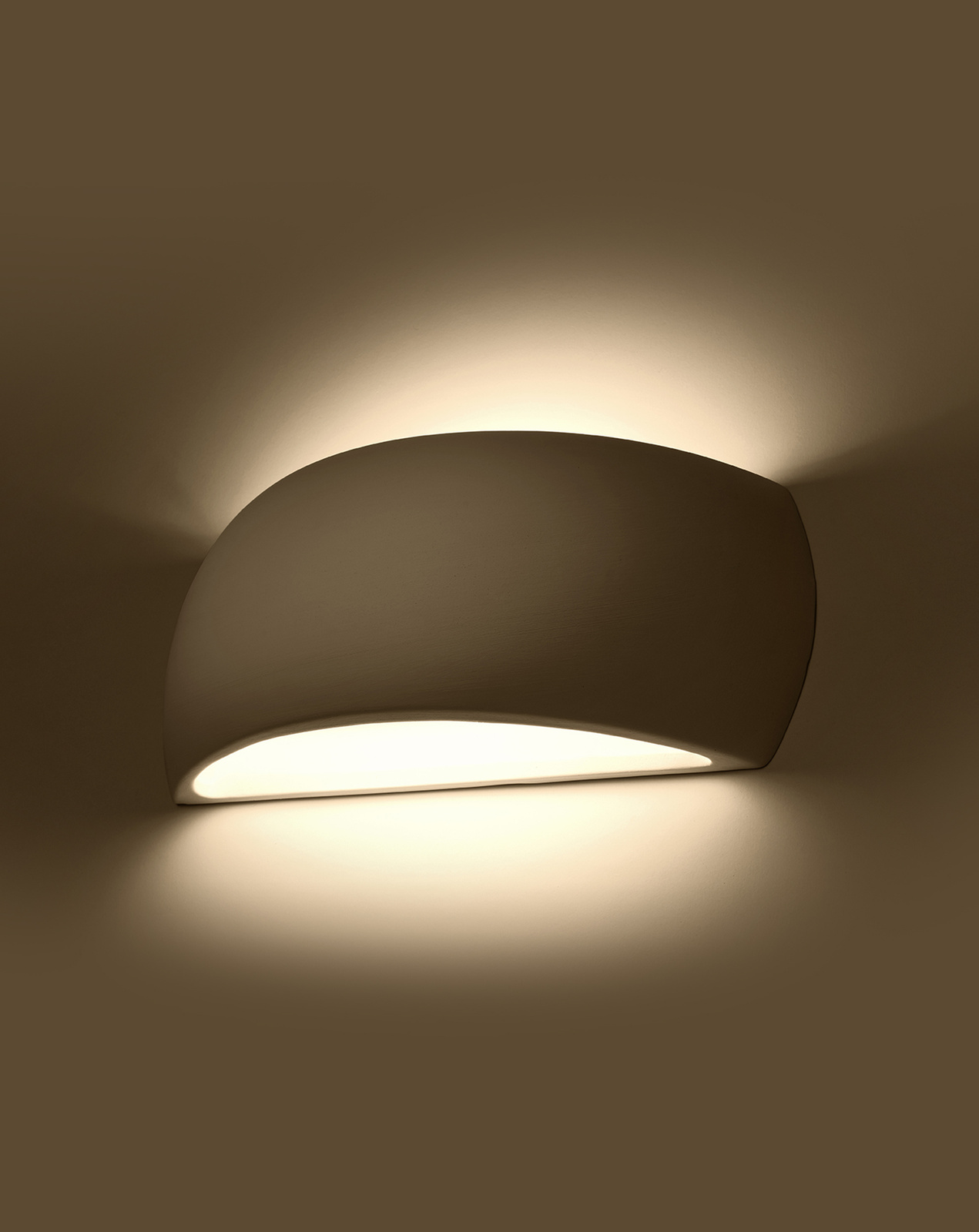 PONTIUS keramisk vägglampa vit + 1x LED-lampa G9 4000K kall 4,5W 530lm