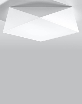 Plafond HEXA 45 WHITE + 3x LED-lampa E27 3000K varm 7,5W 620lm