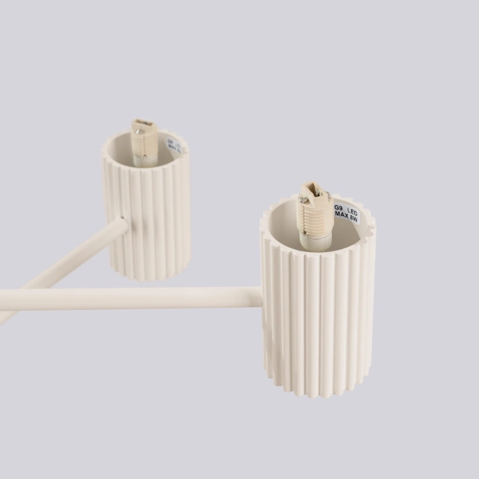 Ljuskrona HALO 6 beige