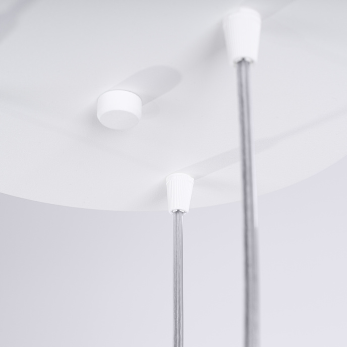 LAMI 3P taklampa vit + 3X LED-lampa GU-10 3000K varm 7W 510lm