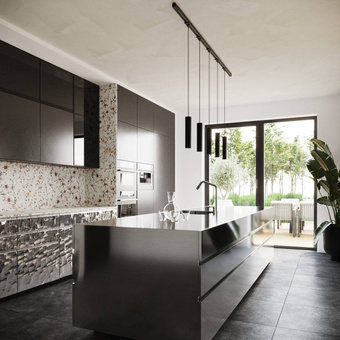 Pendellampa, 5-punkts, 3-fas strömskenesystem, LAGOS