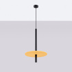 Pendellampa FELTRO 1 svart/gul