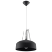 Pendel lampa CASCO svart/vit