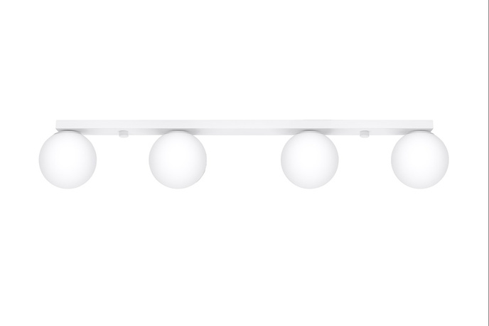 Plafond YOLI 4 vit + 4x LED-lampa G9 3000K varm 4,5W 450lm