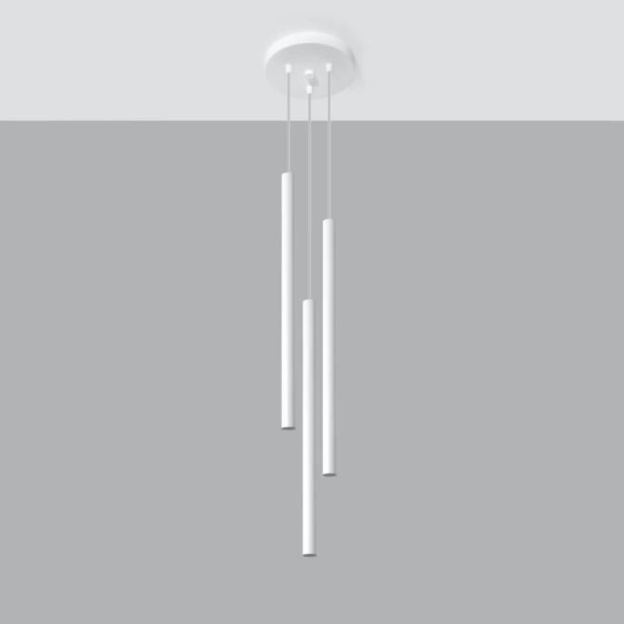 Pendellampa PASTELO 3P vit