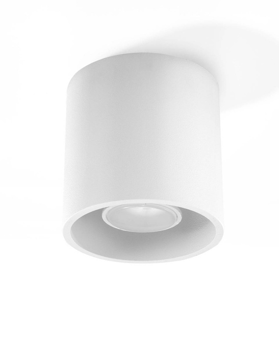 Plafond ORBIS 1 vit + 1x LED-lampa GU-10 4000K Kall 7W 630lm