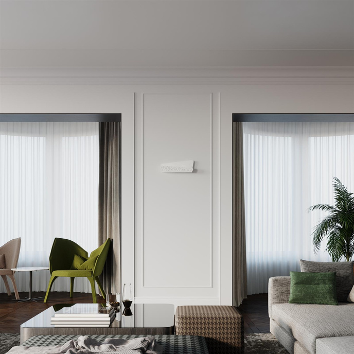 Vägglampa ALIZA vit + LED-lampa G9 4000K kall 4,5W 530lm