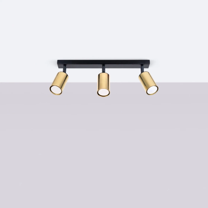 Plafond WINX 3 svart/guld