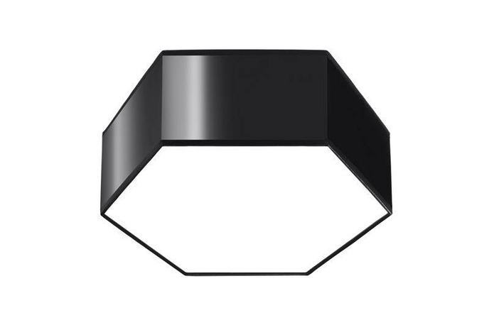 Plafond SUNDE 11 svart + 2x LED-lampa E27 4000K Kall 7,5W 650lm