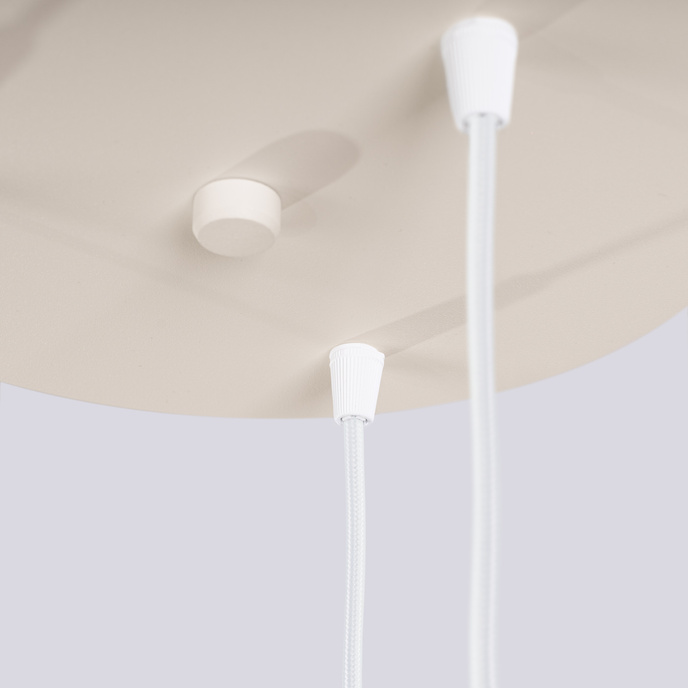 HALO 3P taklampa beige + 3X LED-lampa G9 3000K varm 4,5W 450lm