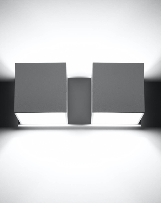 Vägglampa QUAD 2 vit + 2x LED-lampa G9 3000K varm 4,5W 510lm