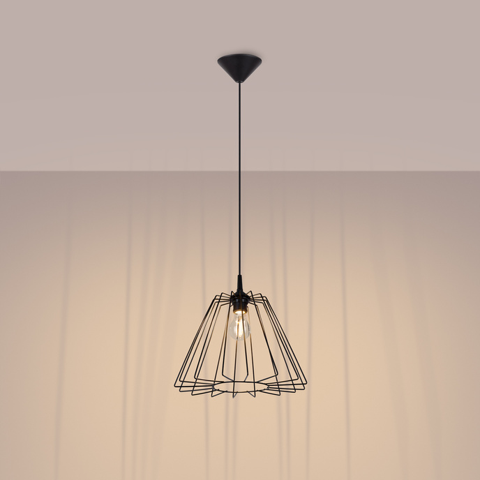 Pendellampa TRAPO svart