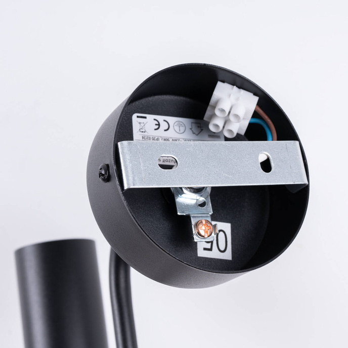 Vägglampa VECTOR svart + 1X LED-lampa E27 3000K 7W 760lm