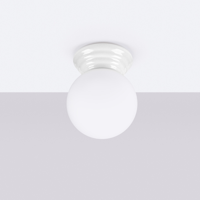 Taklampa ZORI vit IP44