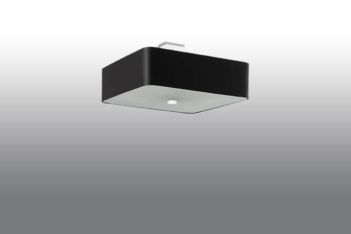 Plafond LOKKO 45 svart + 5x LED-lampa E27 3000K varm 7,5W 620lm