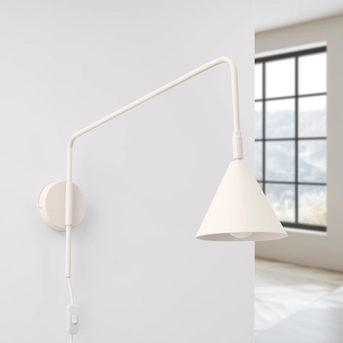 Vägglampa NOX beige