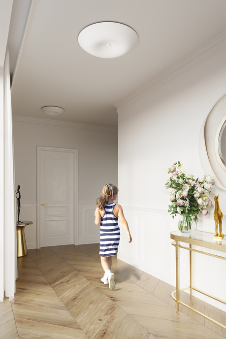 Plafond FUSION 430 + 4x LED-lampa E27 4000K Kall 7,5W 650lm