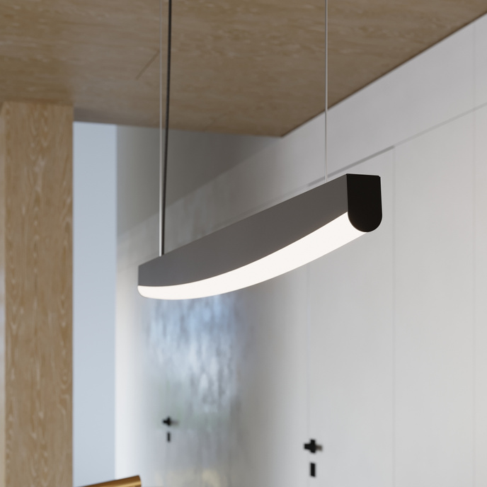 JORUN 80 svart LED 3000K taklampa