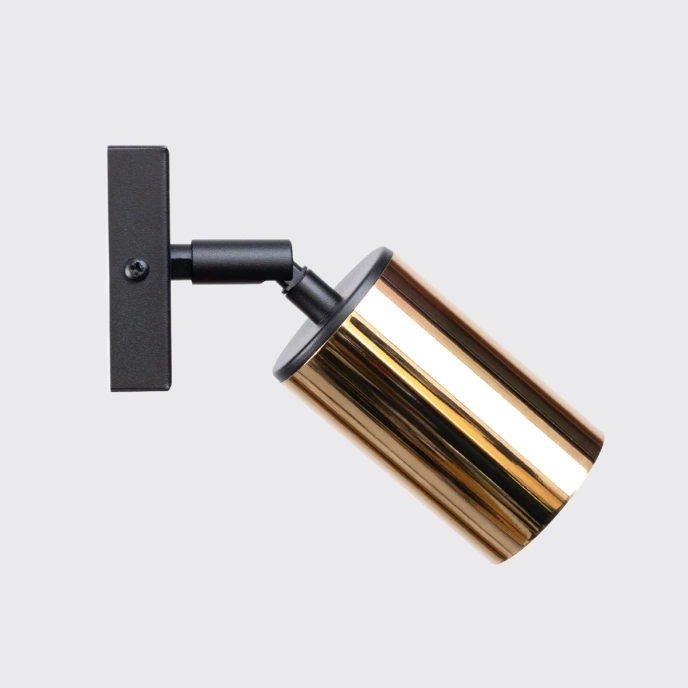 Vägglampa WINX svart/guld