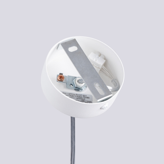 Pendellampa LIRO 1 vit + 1X LED-lampa GU-10 4000K Cold 7W 530lm