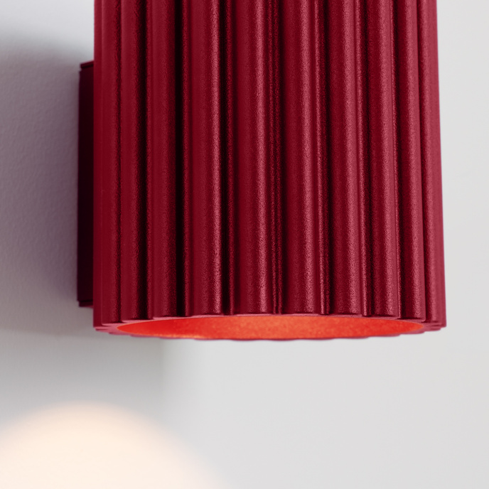 Vägglampa AURA burgundy G9