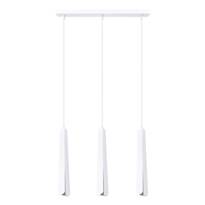 PRYSM 3L taklampa vit + 3x LED-lampa G9 3000K varm 4,5W 450lm