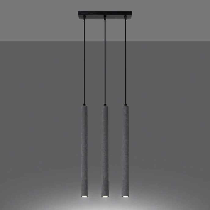 Hänglampa PASTELO 3L betong