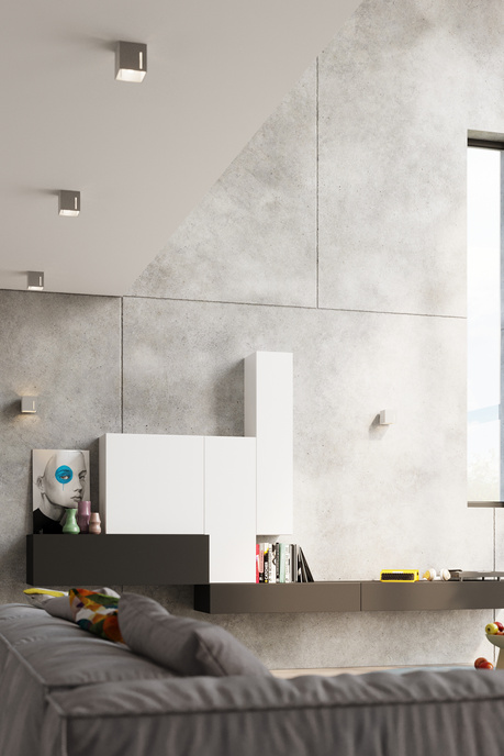 Vägglampa PIXAR grå + 1x LED-lampa G9 3000K varm 4,5W 510lm