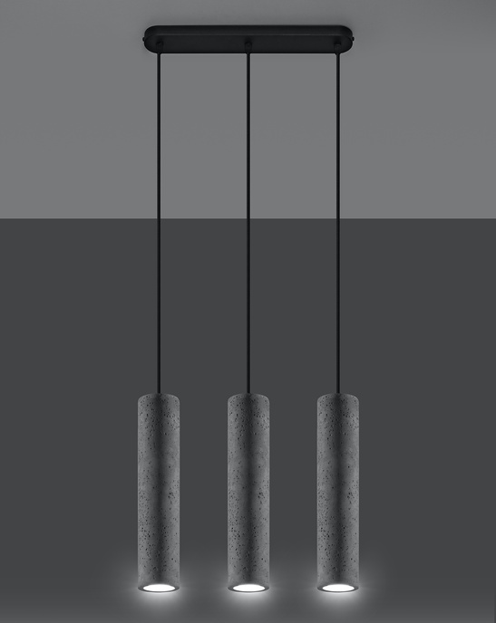 LUVO 3 taklampa + 3x GU-10 3000K varm 7W 620lm LED-lampa