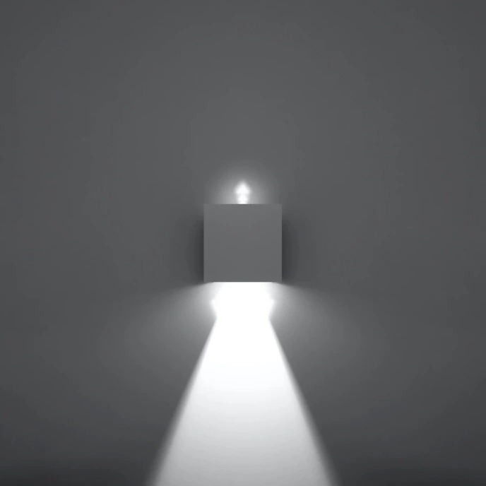 Vägglampa LUCA vit LED IP54