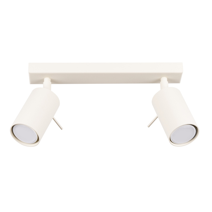 Plafond RING 2 beige + 2x LED-lampa GU-10 3000K varm 7W 510lm